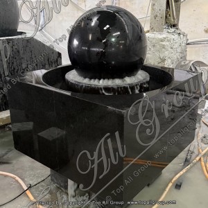 TASBF-075 Absolute Black Granite Sphere Fountain