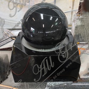 TASBF-077 Shanxi Black Granite Ball Rorating Fountain